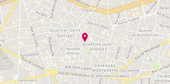 Plan de 100% Crousti, 37 Rue Notre Dame de Lorette, 75009 Paris