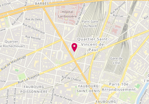 Plan de New Xotica, 5 Boulevard de Denain, 75010 Paris