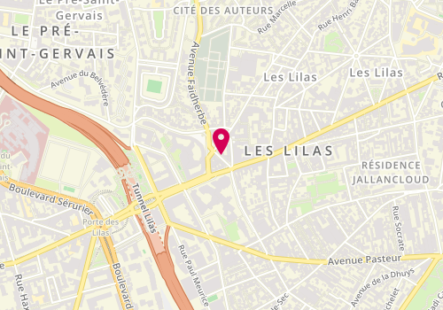 Plan de La Crêperie, 6 Rue Pré Saint Gervais, 93260 Les Lilas