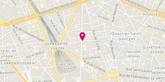 Plan de La Dinette de Louis, 19 Rue de Liège, 75009 Paris