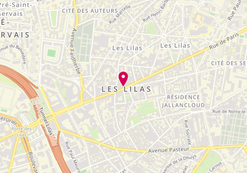 Plan de Planet Sushi, 117 Rue de Paris, 93260 Les Lilas
