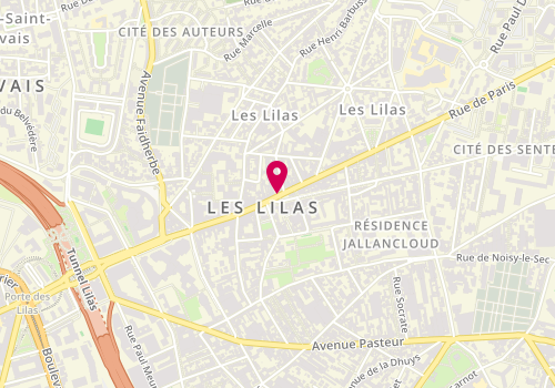 Plan de Mcdonald's, 133 Rue Paris, 93260 Les Lilas