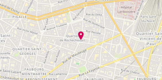 Plan de Darius Artisan Gaufrier, 48 Rue Marguerite de Rochechouart, 75009 Paris