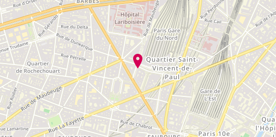 Plan de Mcdonald's, 25 Rue de Dunkerque, 75010 Paris