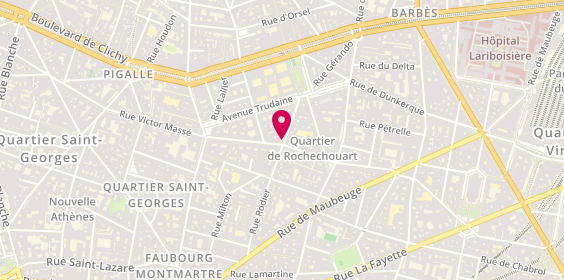 Plan de Chez Cléopâtre. (Kebab - Burger), 46 Rue Condorcet, 75009 Paris