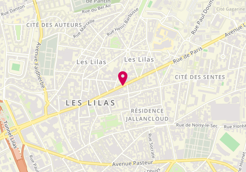 Plan de Domino's Pizza, 144 Rue de Paris, 93260 Les Lilas