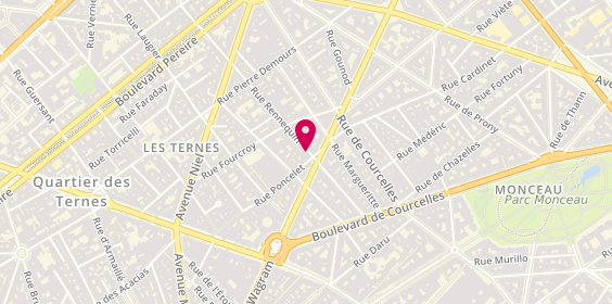 Plan de Cojean, 1 Rue Rennequin, 75017 Paris