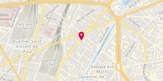 Plan de Subway, 226 Rue du Faubourg Saint-Martin, 75010 Paris