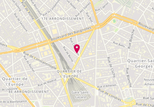 Plan de An'niya Saint-Lazare, 1 Rue Clapeyron, 75008 Paris