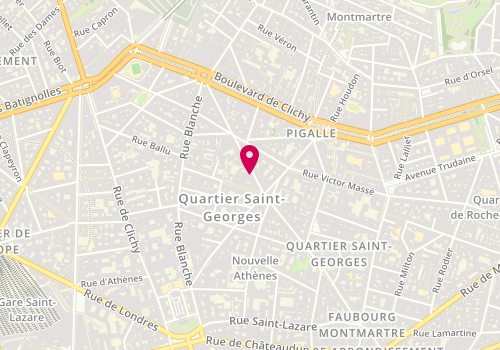 Plan de Burger'n Juice, 7 Rue Pierre Fontaine, 75009 Paris