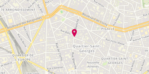 Plan de Scandle, 68 Rue Blanche, 75009 Paris
