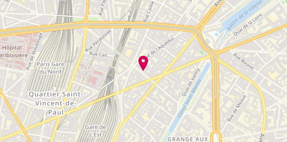 Plan de Njut Food - Salad Bar, 42 Rue Louis Blanc, 75010 Paris