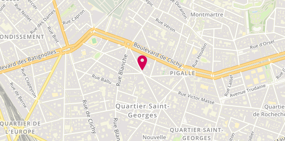 Plan de Foodobar, 28 Rue Pierre Fontaine, 75009 Paris