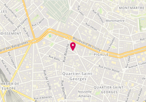 Plan de Street Bkk Roast & Beer, 28 Rue de Douai, 75009 Paris