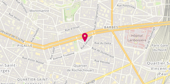 Plan de Le Palais du Grand Moghol, 9 Rue Gérando, 75009 Paris