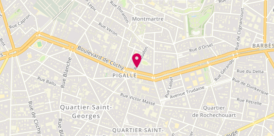 Plan de Subway, 2 Rue Houdon, 75018 Paris