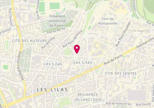 Plan de Syringa, 14 place Charles de Gaulle, 93260 Les Lilas