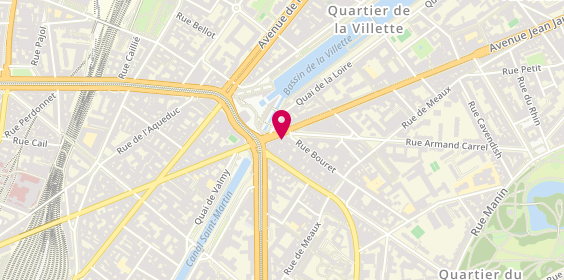 Plan de Lunch Club, 8 avenue Jean Jaurès, 75019 Paris