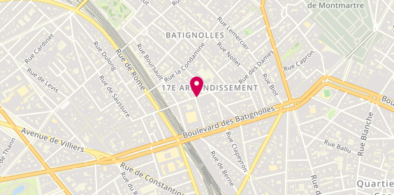 Plan de AB Batignolles, 59 Rue des Dames, 75017 Paris