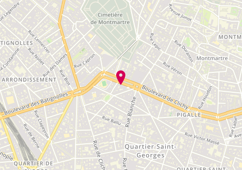 Plan de Black And White Burger, 73 Boulevard de Clichy, 75009 Paris