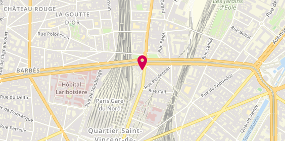 Plan de Restaurant Annachi, 209 Rue du Faubourg Saint-Denis, 75010 Paris