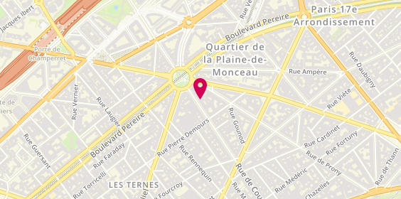 Plan de Sushi Shop, 178 Rue de Courcelles, 75017 Paris
