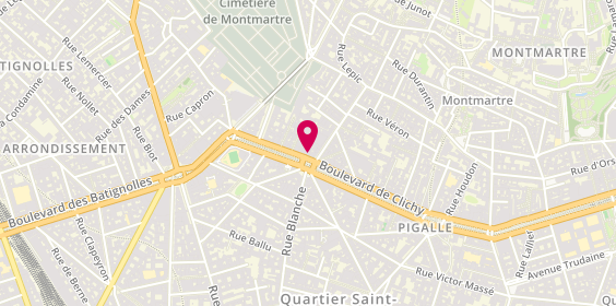 Plan de Quick Hamburger Restaurant, 82 Boulevard de Clichy, 75018 Paris