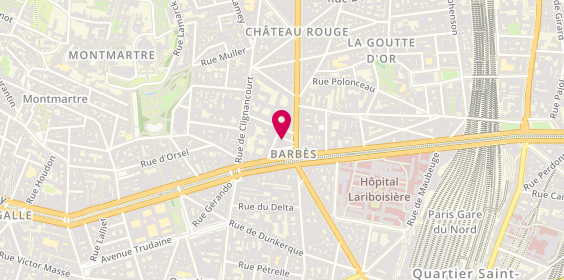 Plan de El Bahdja, 3 Rue Boissieu, 75018 Paris