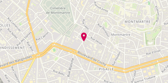 Plan de Le French Burger, 16 Rue Lepic, 75018 Paris