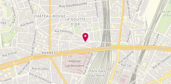 Plan de La Porte des Rêves, 10 Rue de la Charbonnière, 75018 Paris