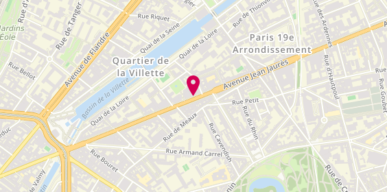 Plan de A-Box, 77 Avenue Jean Jaures, 75019 Paris
