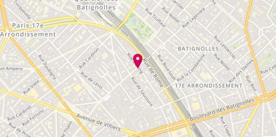 Plan de Dominos Pizza, 58 Rue Legendre, 75017 Paris