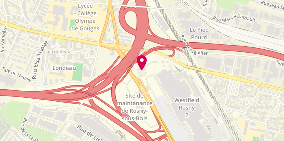 Plan de McDonald's, 190 Avenue Charles de Gaulle, 93110 Rosny-sous-Bois