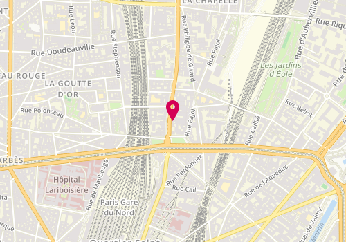 Plan de Pizza & Kebab, 10 Rue Marx Dormoy, 75018 Paris