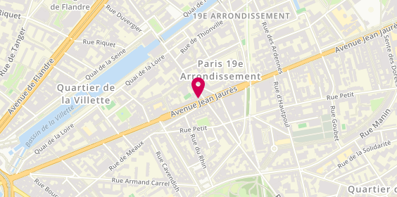 Plan de Le Gourmand, 119 avenue Jean Jaurès, 75019 Paris