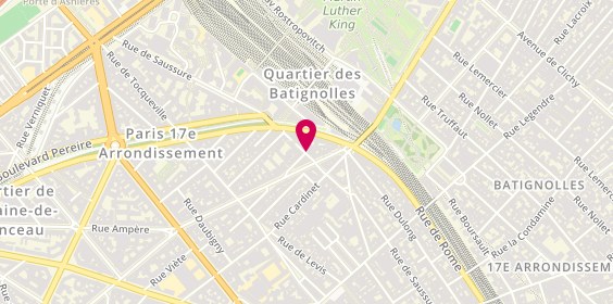 Plan de Sushi West, 98 Rue de Saussure, 75017 Paris