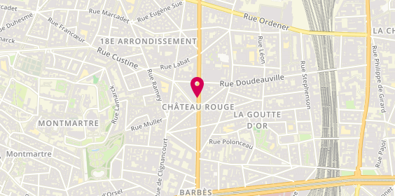 Plan de Kfc, 46 Boulevard Barbès, 75018 Paris