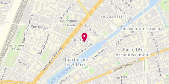 Plan de O’Royal, 7 Bis Rue Riquet, 75019 Paris