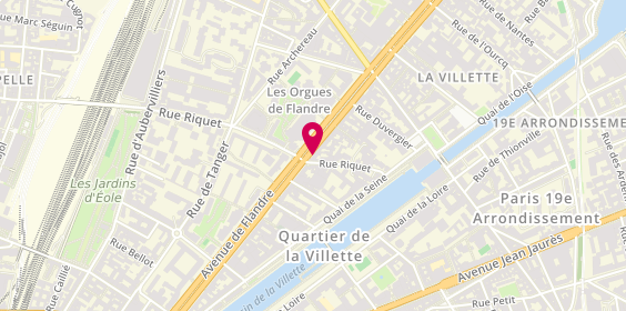 Plan de Huang, 64 Avenue Flandre, 75019 Paris