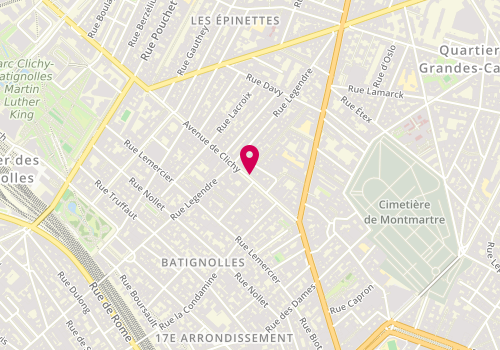 Plan de Syris Food, 90 Avenue de Clichy, 75017 Paris