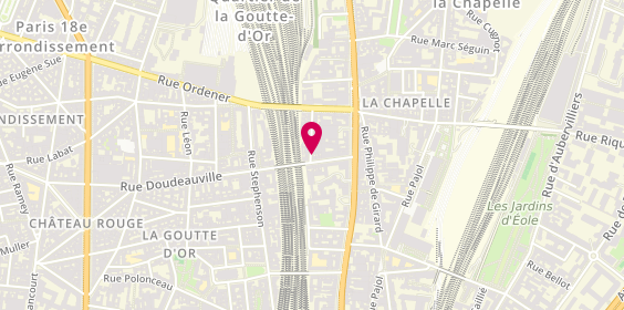 Plan de Keur Yacine, 2 Rue Jean Robert, 75018 Paris