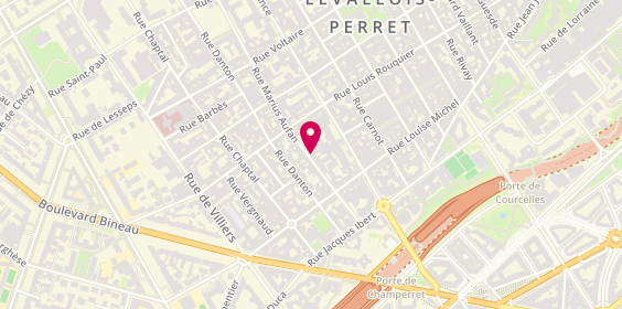Plan de HAJEM Hichem, 34 Rue Marius Aufan, 92300 Levallois-Perret