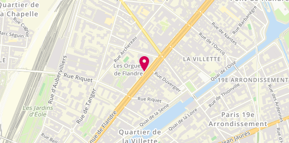Plan de Mc Donald's, 87 avenue de Flandre, 75019 Paris