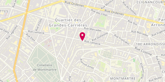 Plan de El Pulpo, 85 Rue Lamarck, 75018 Paris