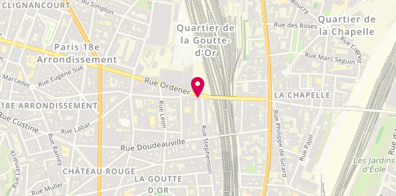 Plan de Domino's Pizza, 61 Rue Stéphenson, 75018 Paris