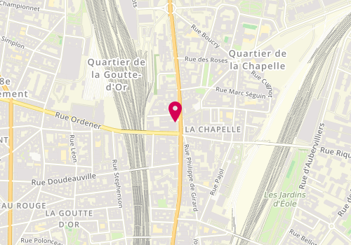 Plan de Occo Chicken, 3 Rue de la Chapelle, 75018 Paris