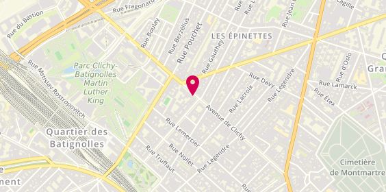 Plan de Chez Chen, 131Bis Avenue de Clichy, 75017 Paris