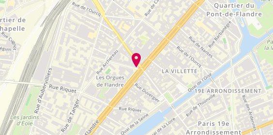 Plan de Miyat, 4 Rue Mathis, 75019 Paris