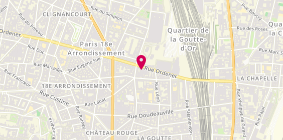 Plan de La Fa Brick, 49 Rue Ordener, 75018 Paris