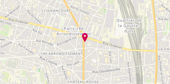 Plan de Hana, 94 Boulevard Barbes, 75018 Paris
